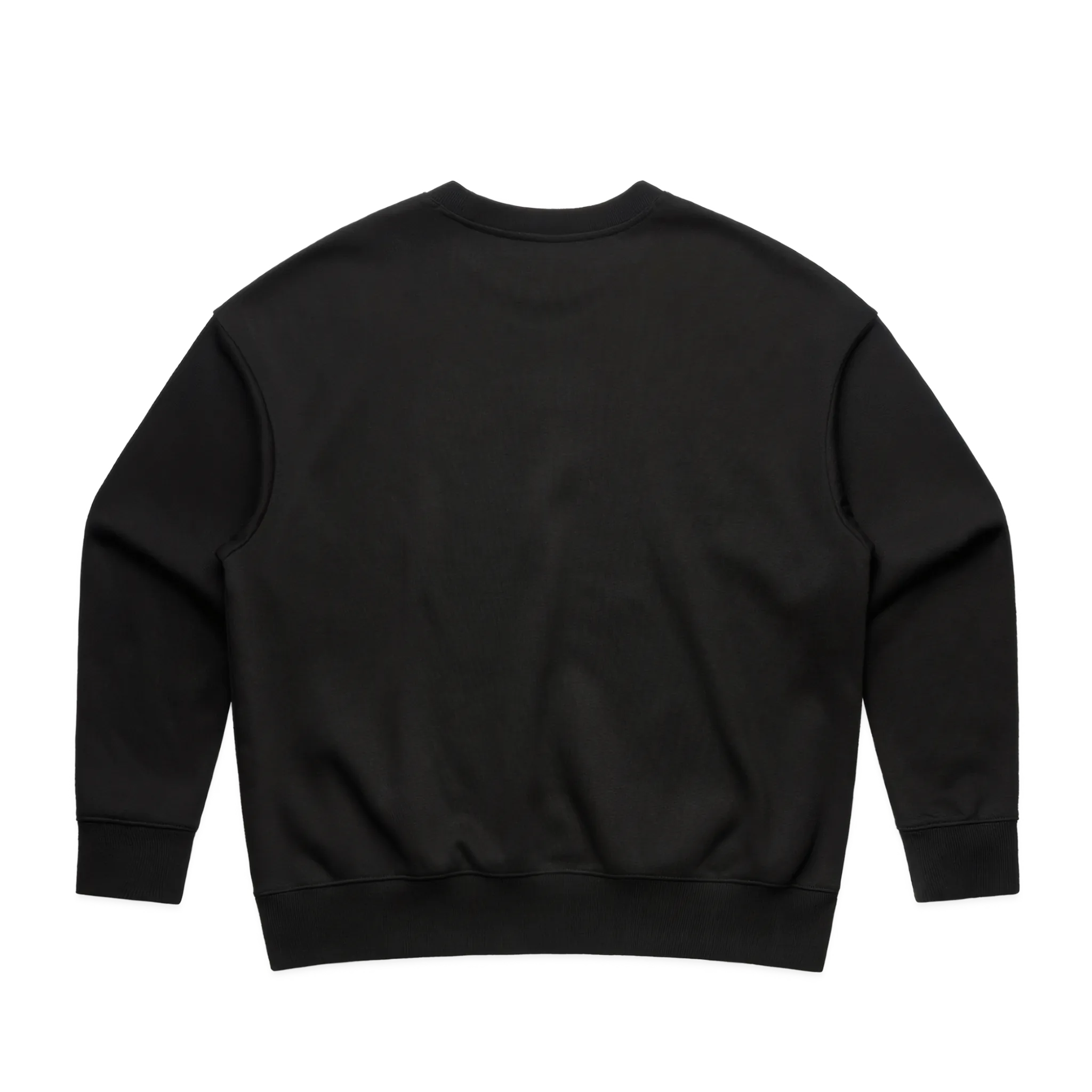 Black sweatshirt on a white background
