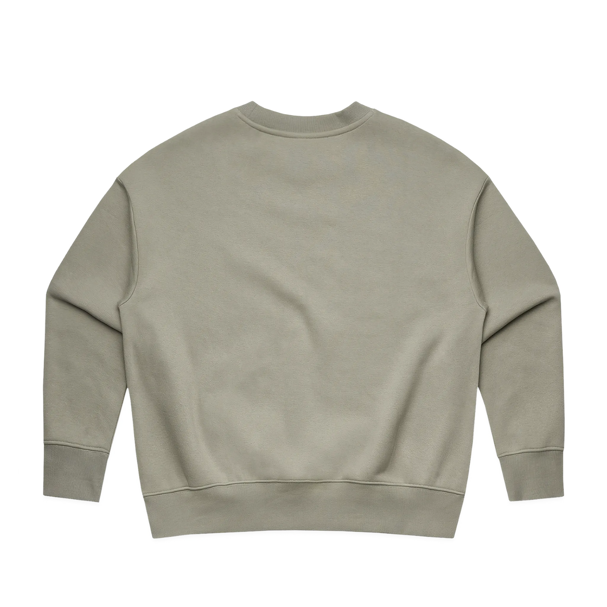 Green sweatshirt on a white background