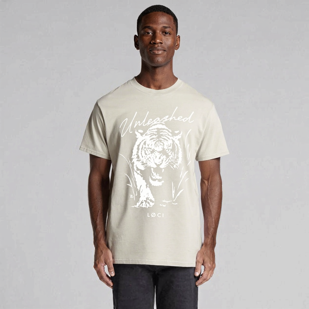 UNLEASHED X MEN'S T-SHIRT - VINTAGE BONE