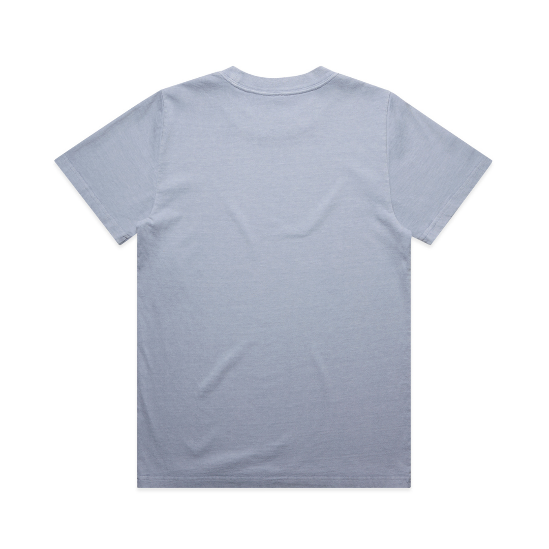 Plain light blue t-shirt on a white background