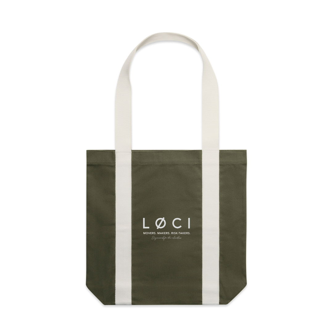 TWO TONE CARRIE TOTE ARMY CREAM