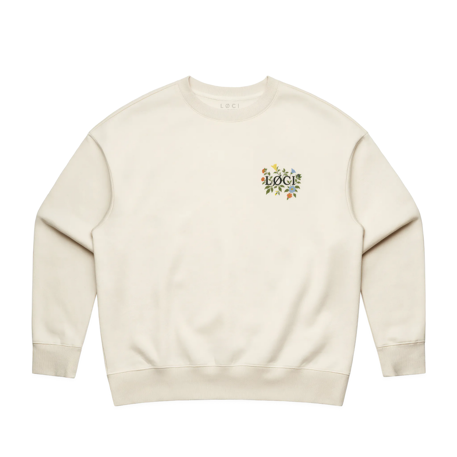 FLOWERS SWEATER ECRU