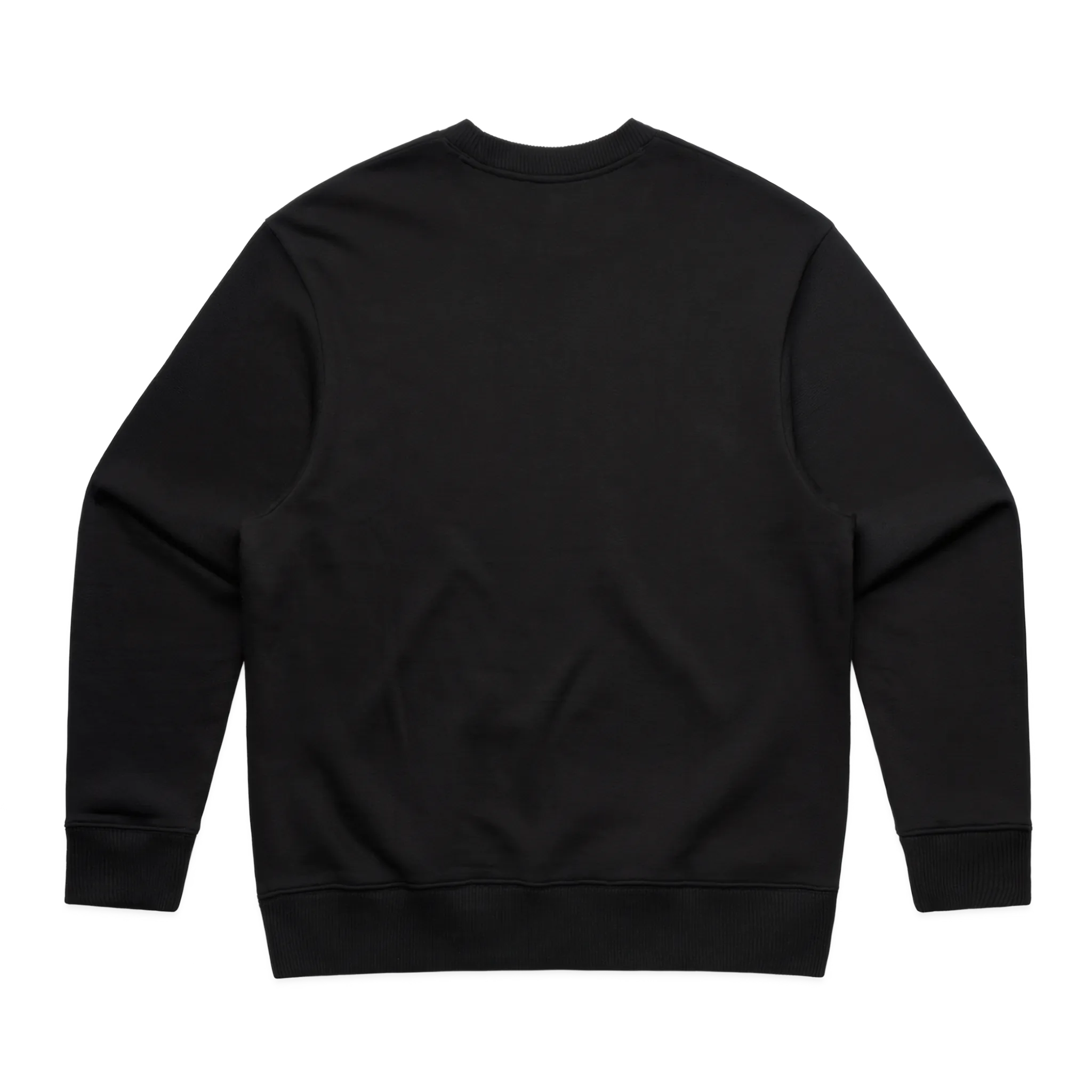 Black sweatshirt on a white background