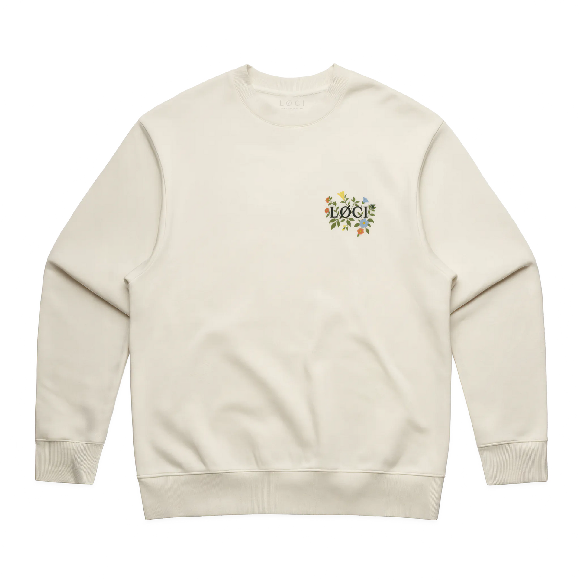FLOWERS SWEATER ECRU