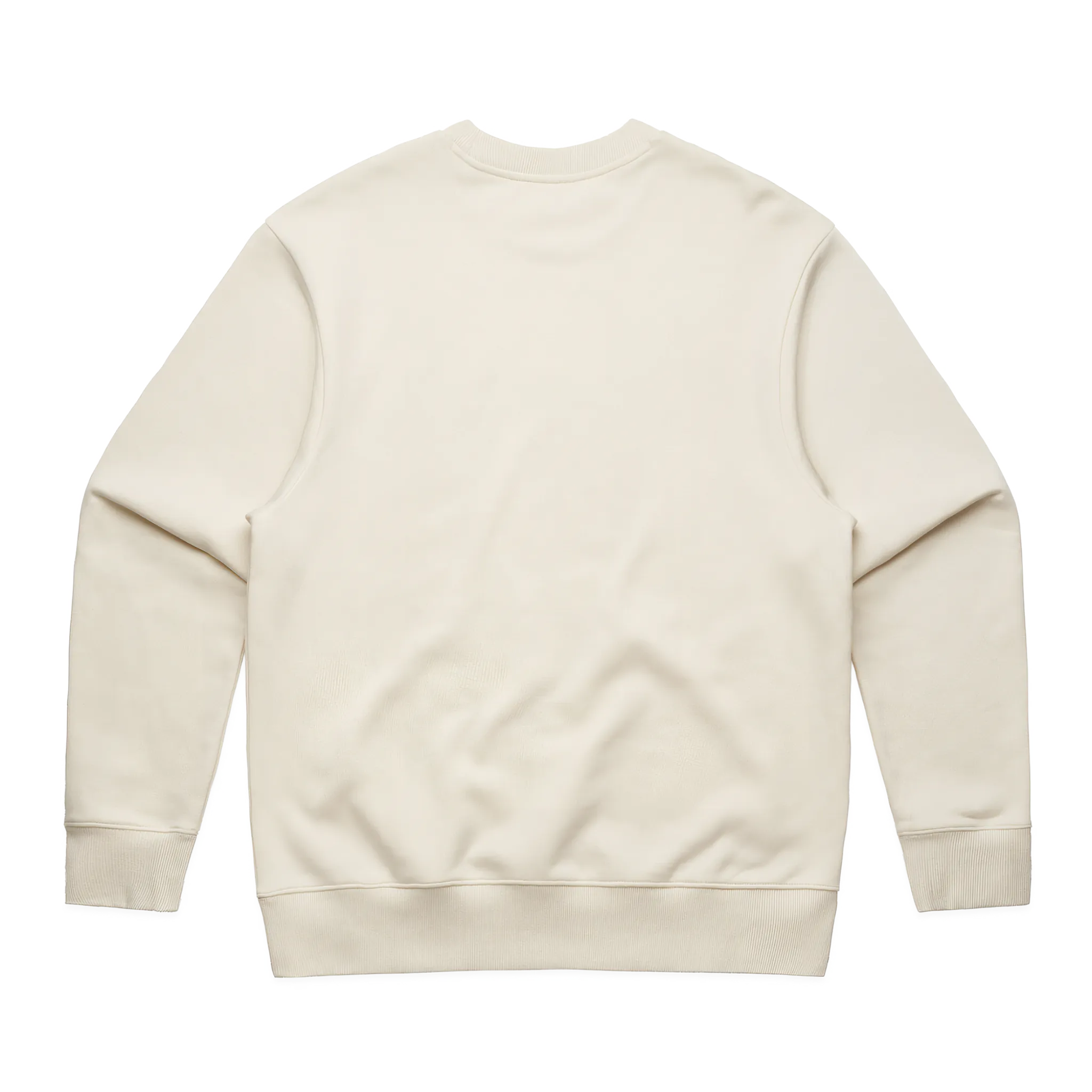 Beige sweatshirt on a white background