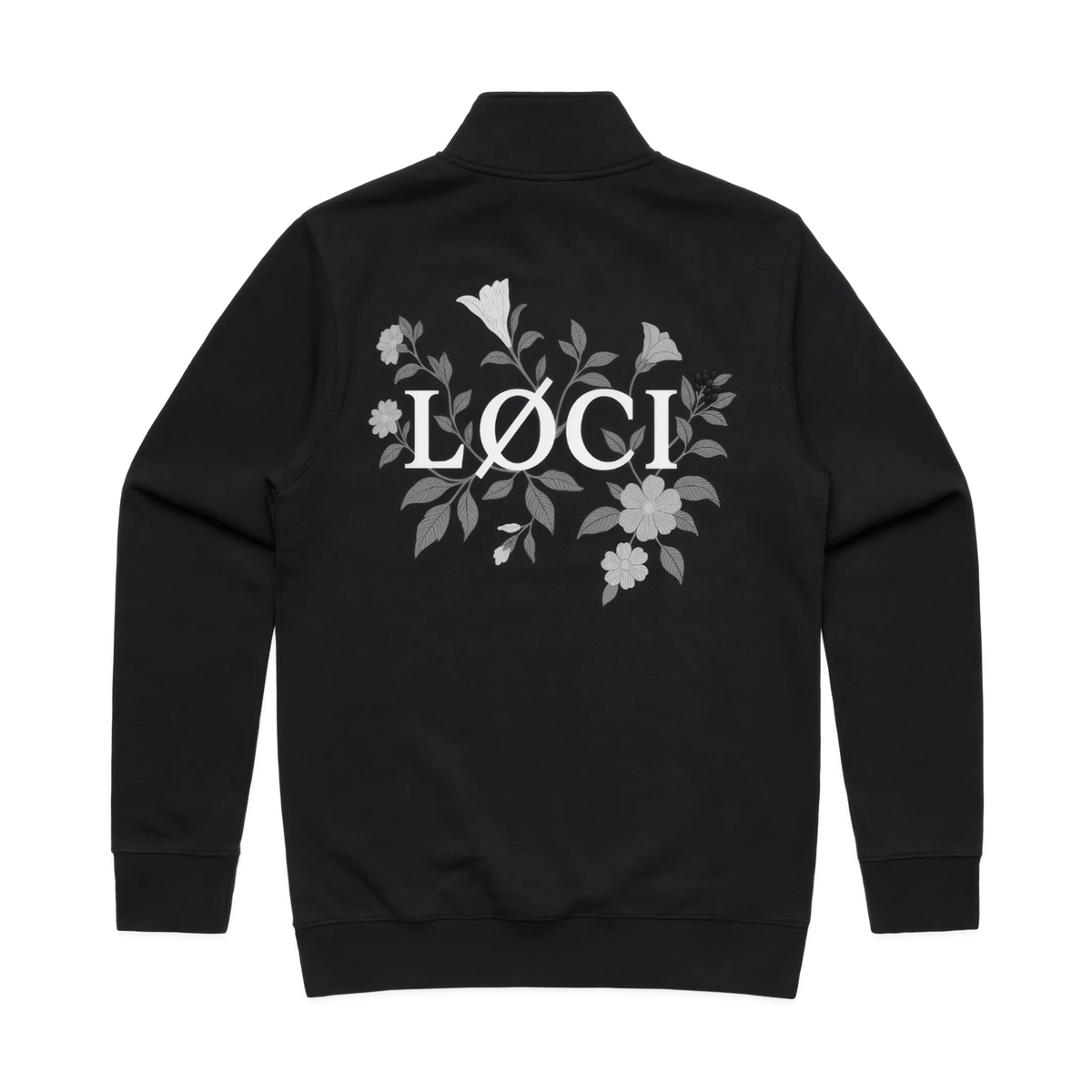 FLOWERS HALF ZIP SWEATER