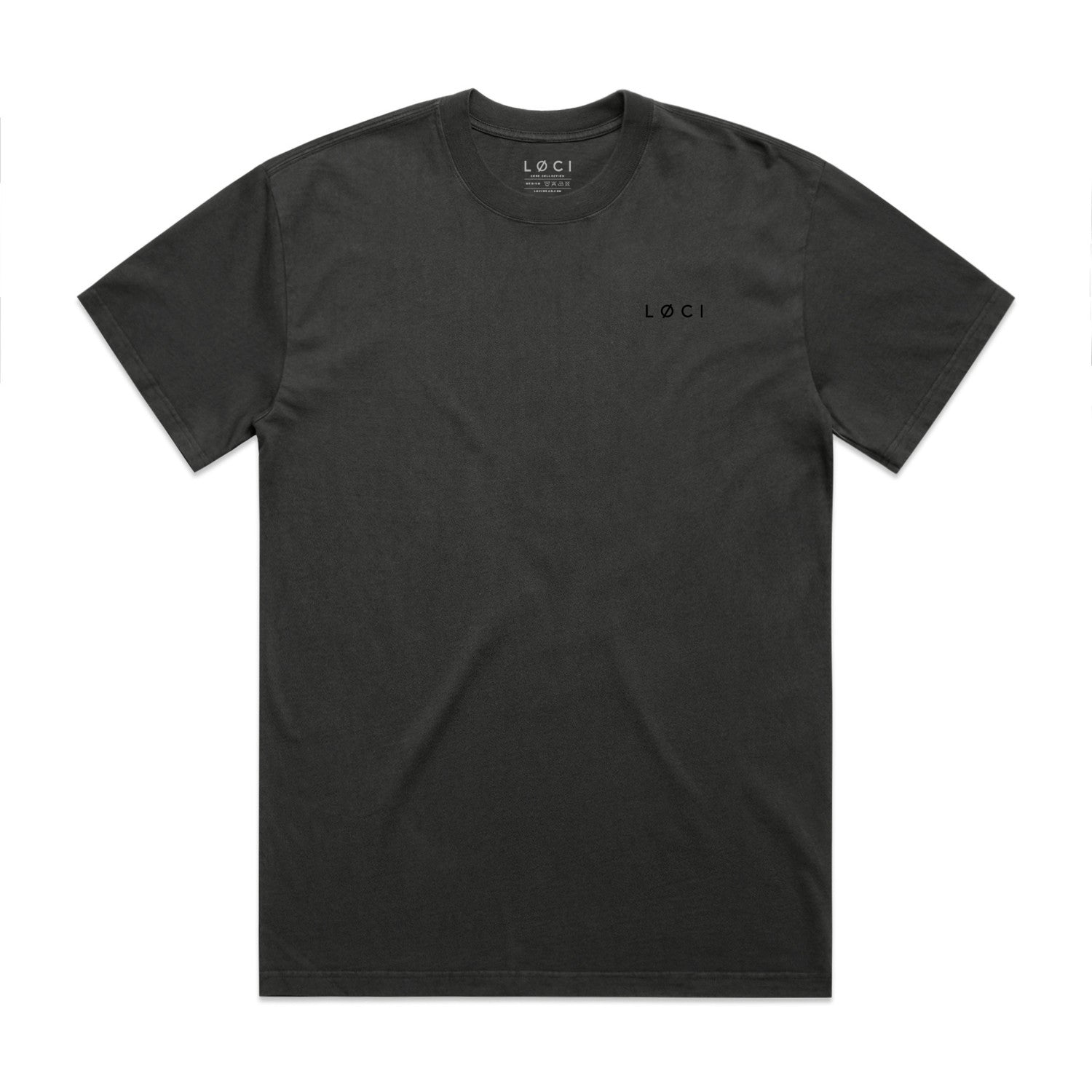 ICØN MEN'S VINTAGE-WASH T-SHIRT - COAL