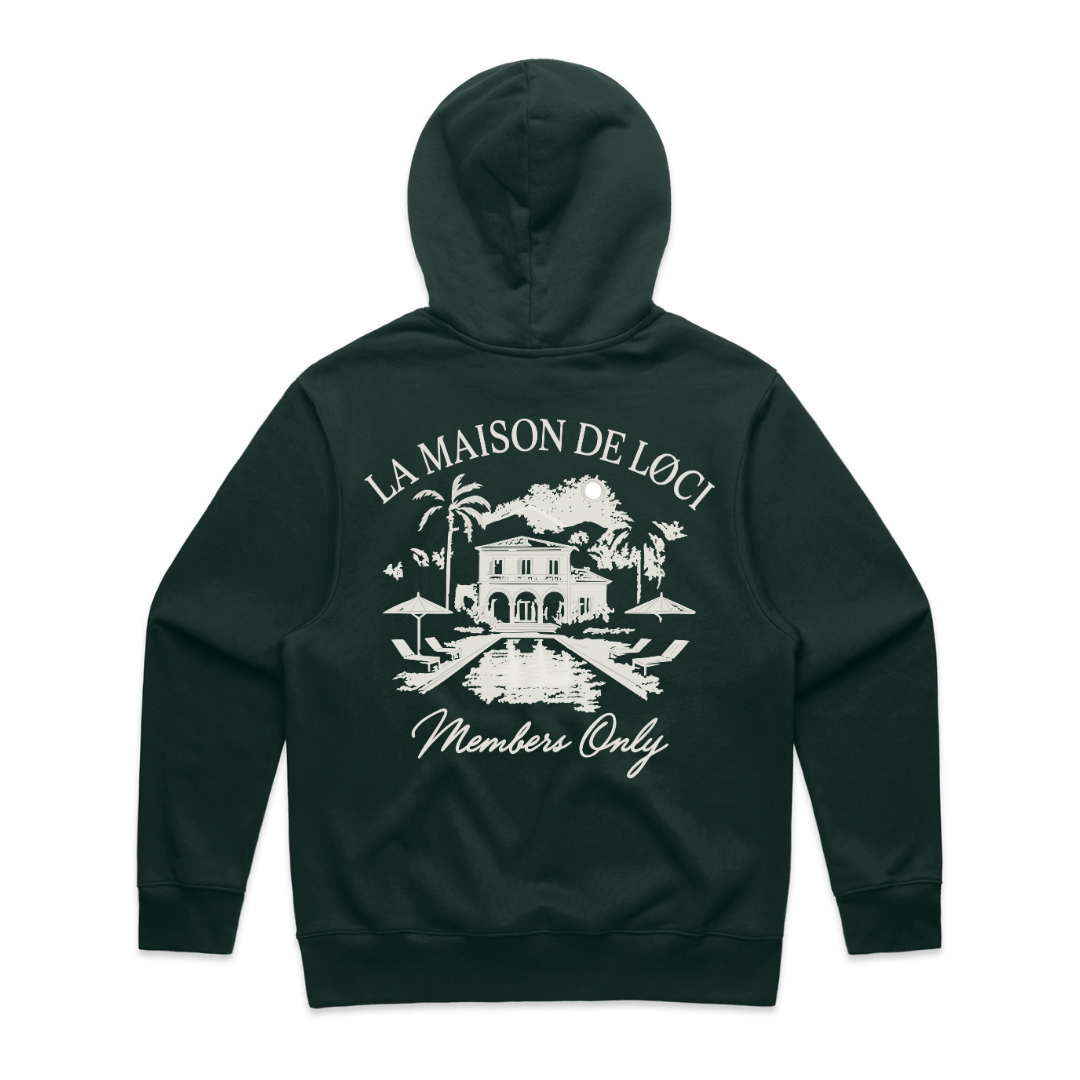 LA MAISON HOODIE - PINE GREEN