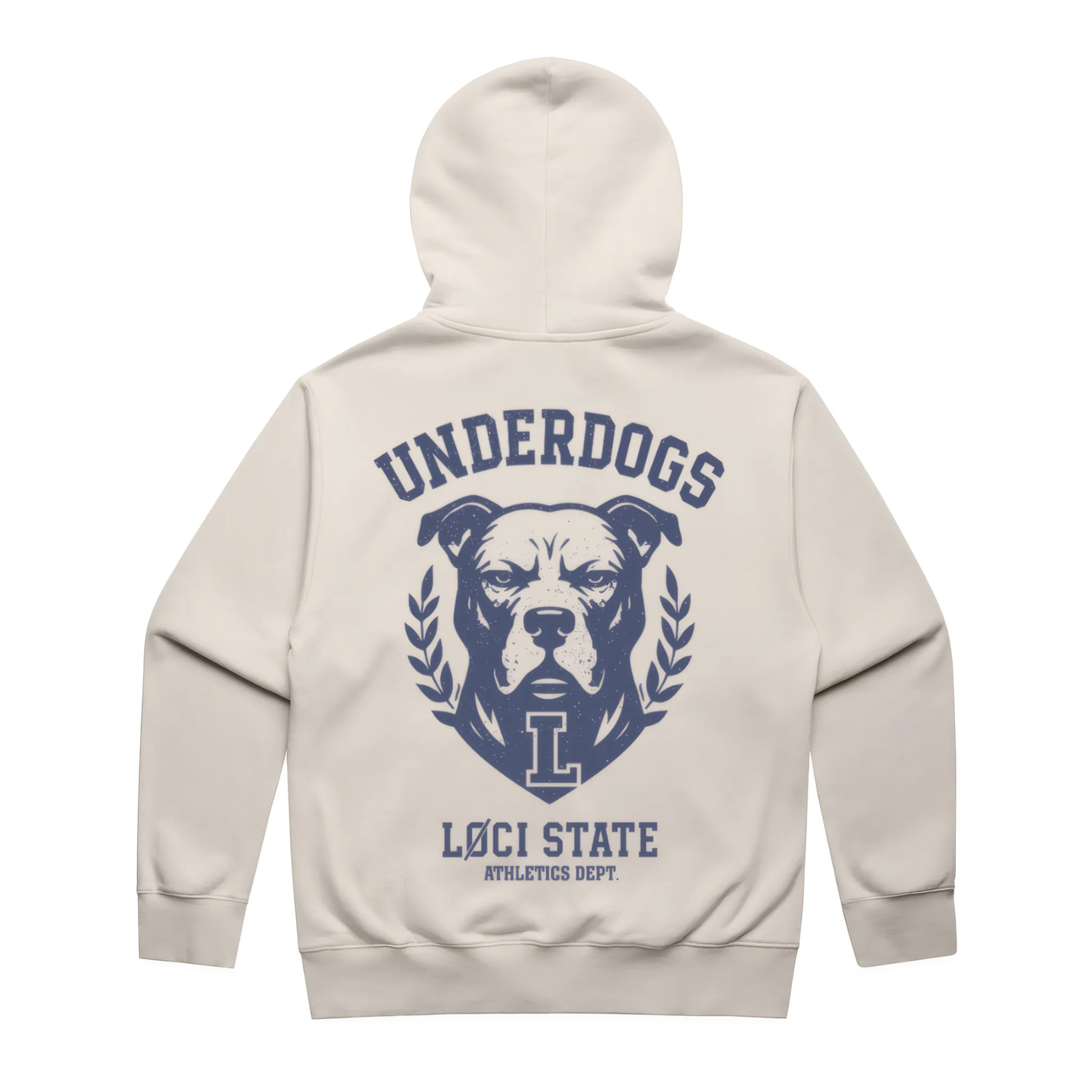UNDERDOGS ZIP HOODIE - BONE