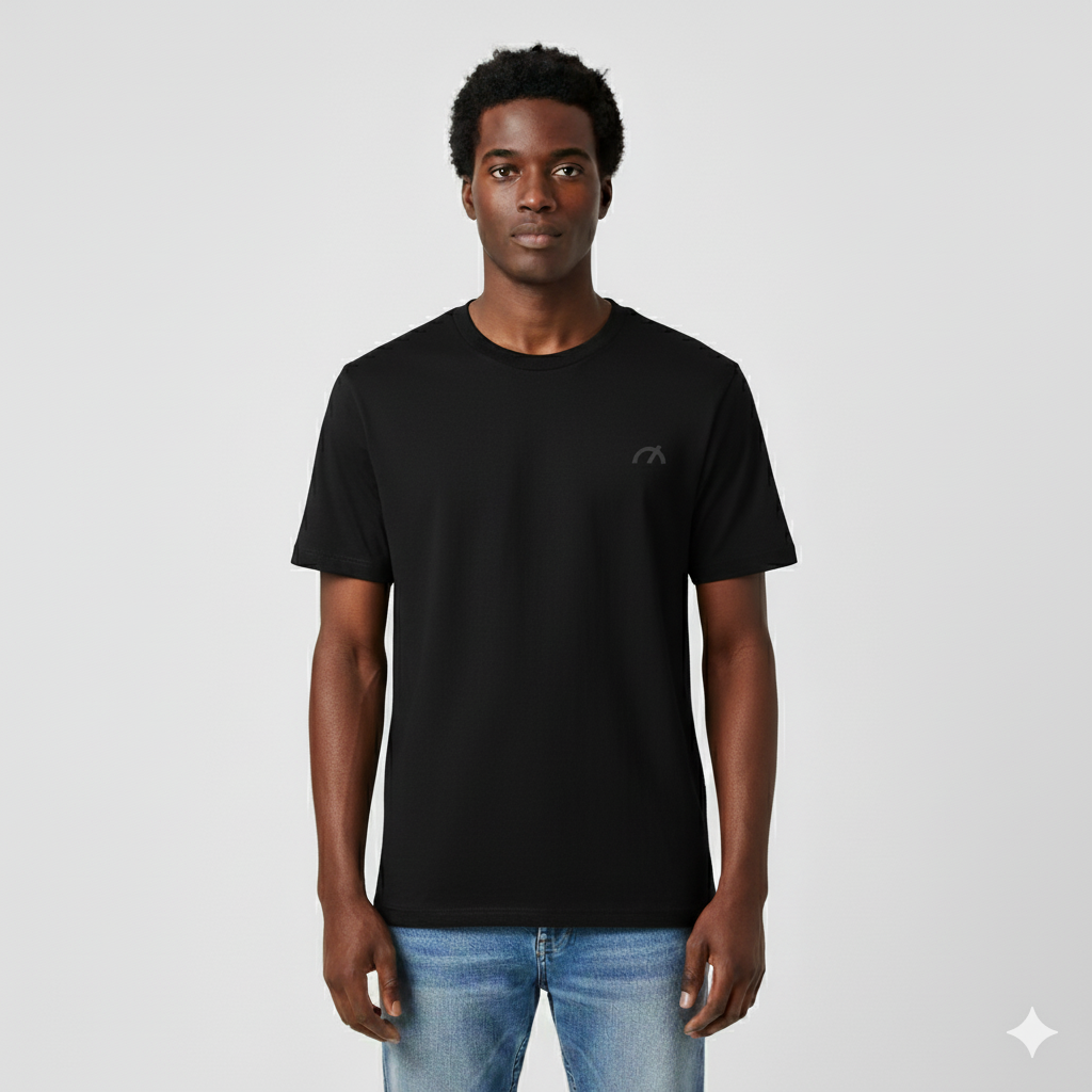 CØRE MEN'S VINTAGE-WASH T-SHIRT - BLACK