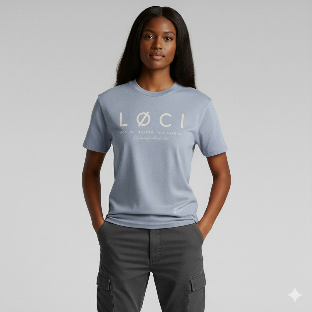 CØRE WOMEN'S VINTAGE-WASH T-SHIRT - POWDER