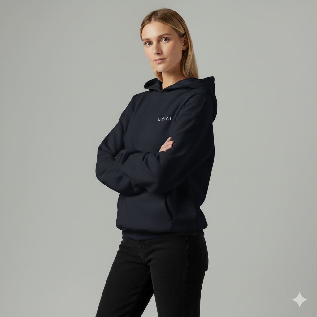 ICØN HOODIE - INK BLUE