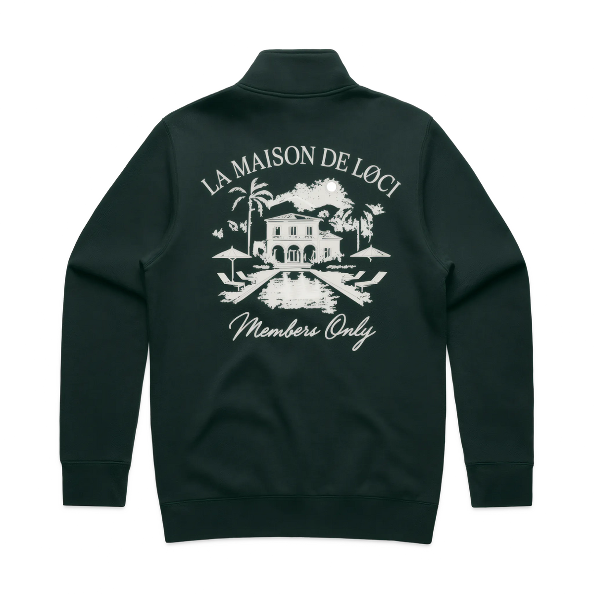 LA MAISON HALF ZIP SWEATER PINE