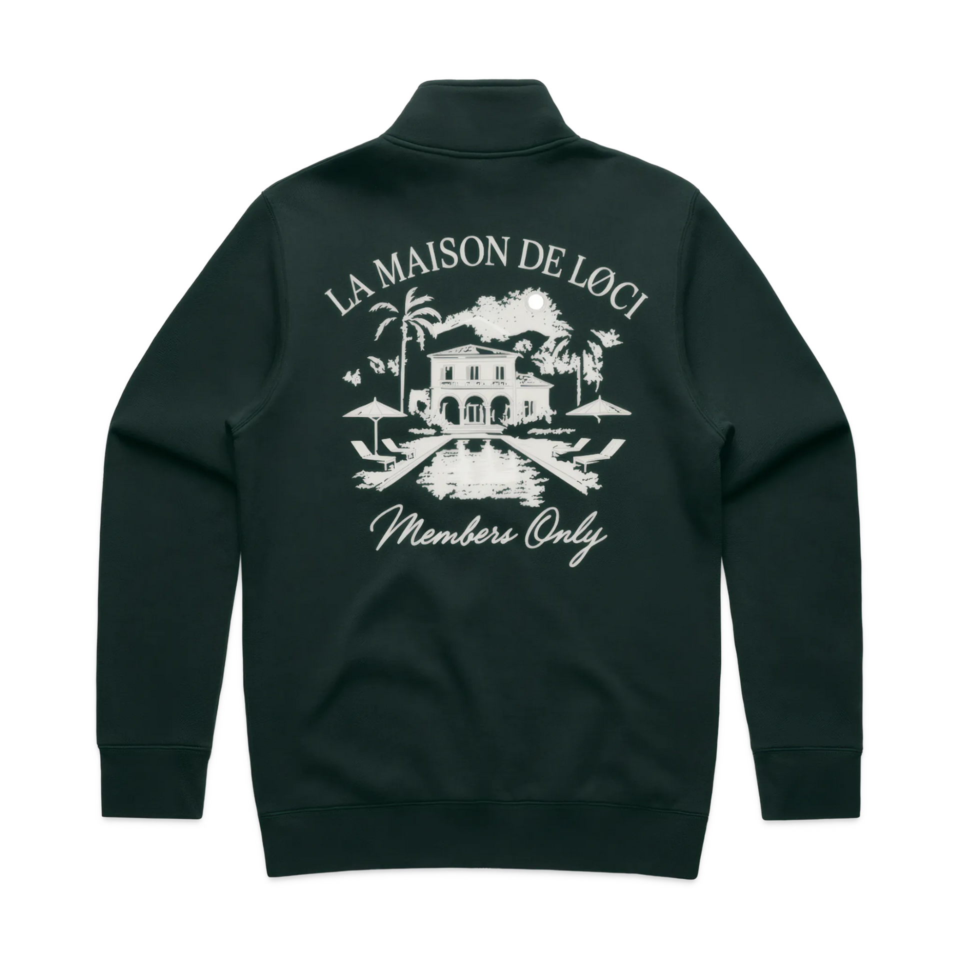 LA MAISON HALF ZIP SWEATER PINE