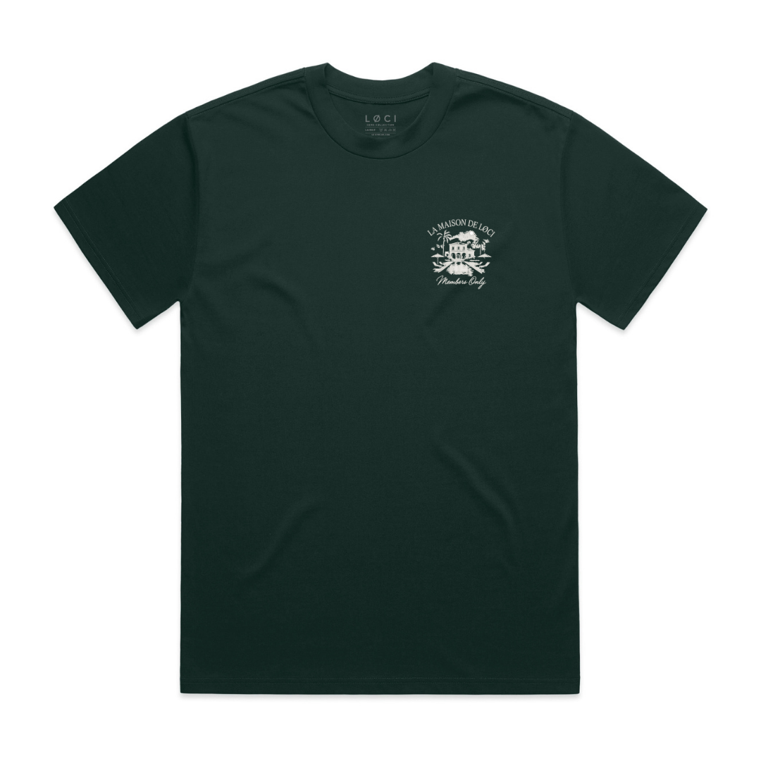 LA MAISON MEN'S T-SHIRT - PINE GREEN