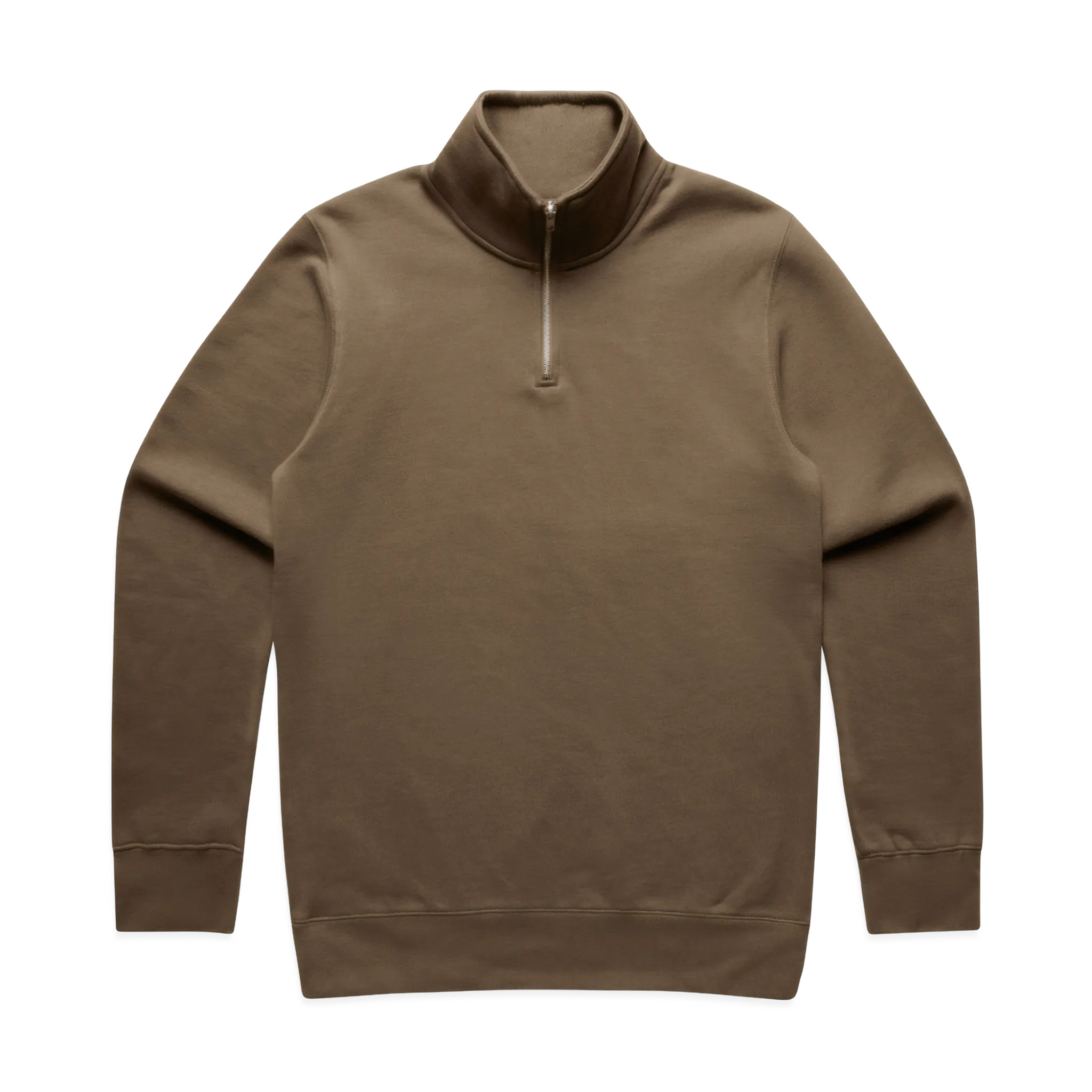 LA MAISON MEN'S HALF ZIP SWEATER - WALNUT