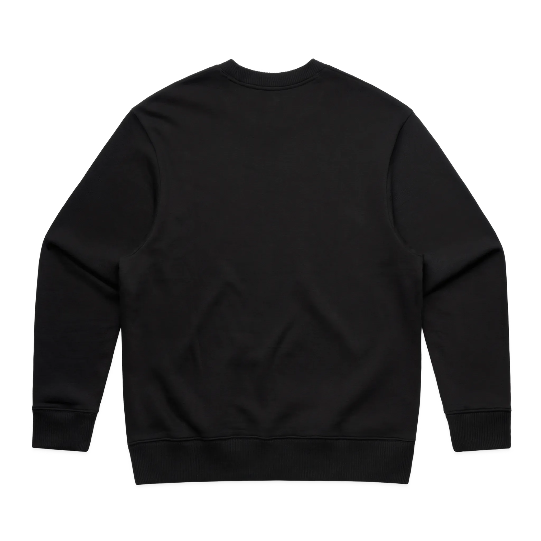 Black sweatshirt on a white background
