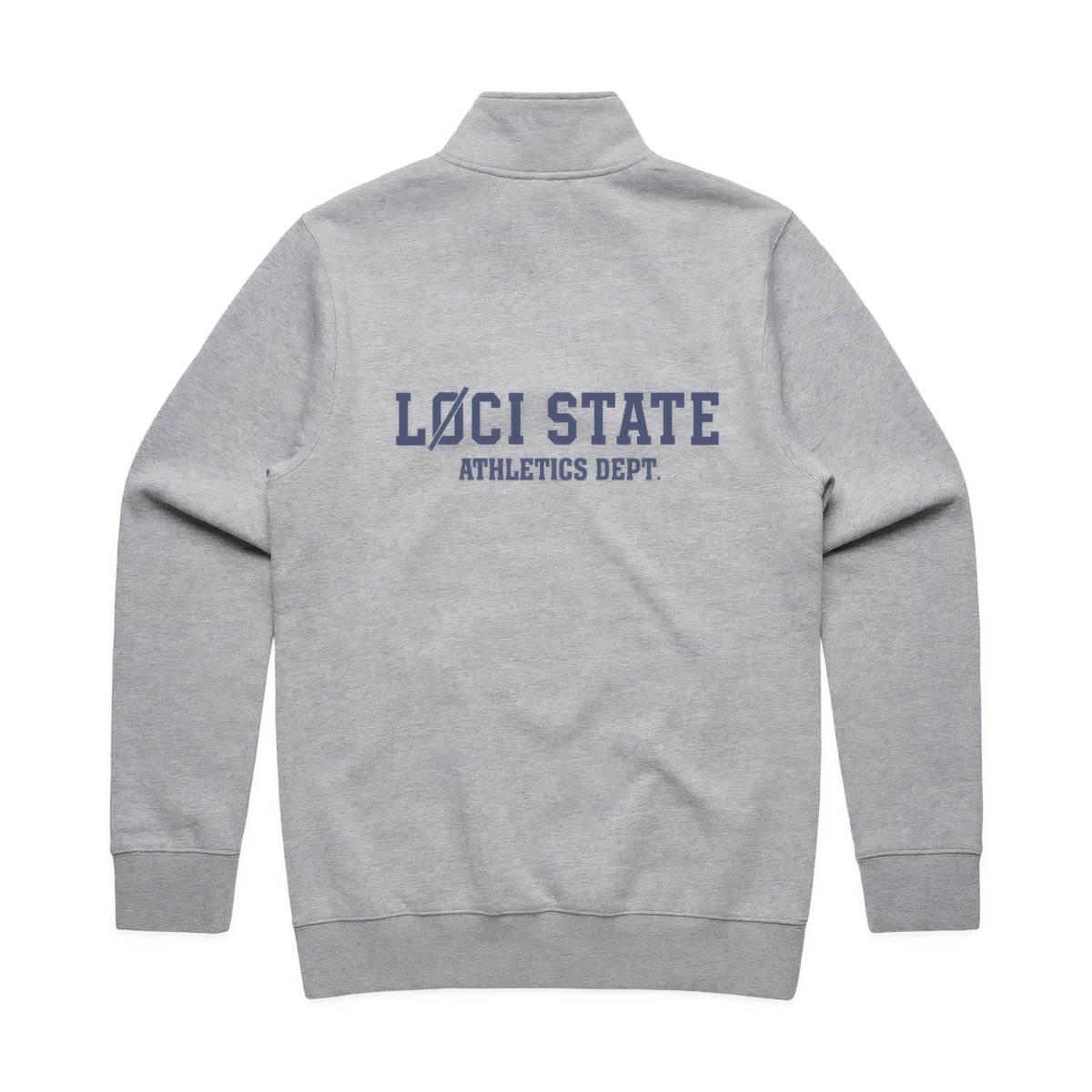 STATE HALF ZIP SWEATER ATHLETIC HEATHER