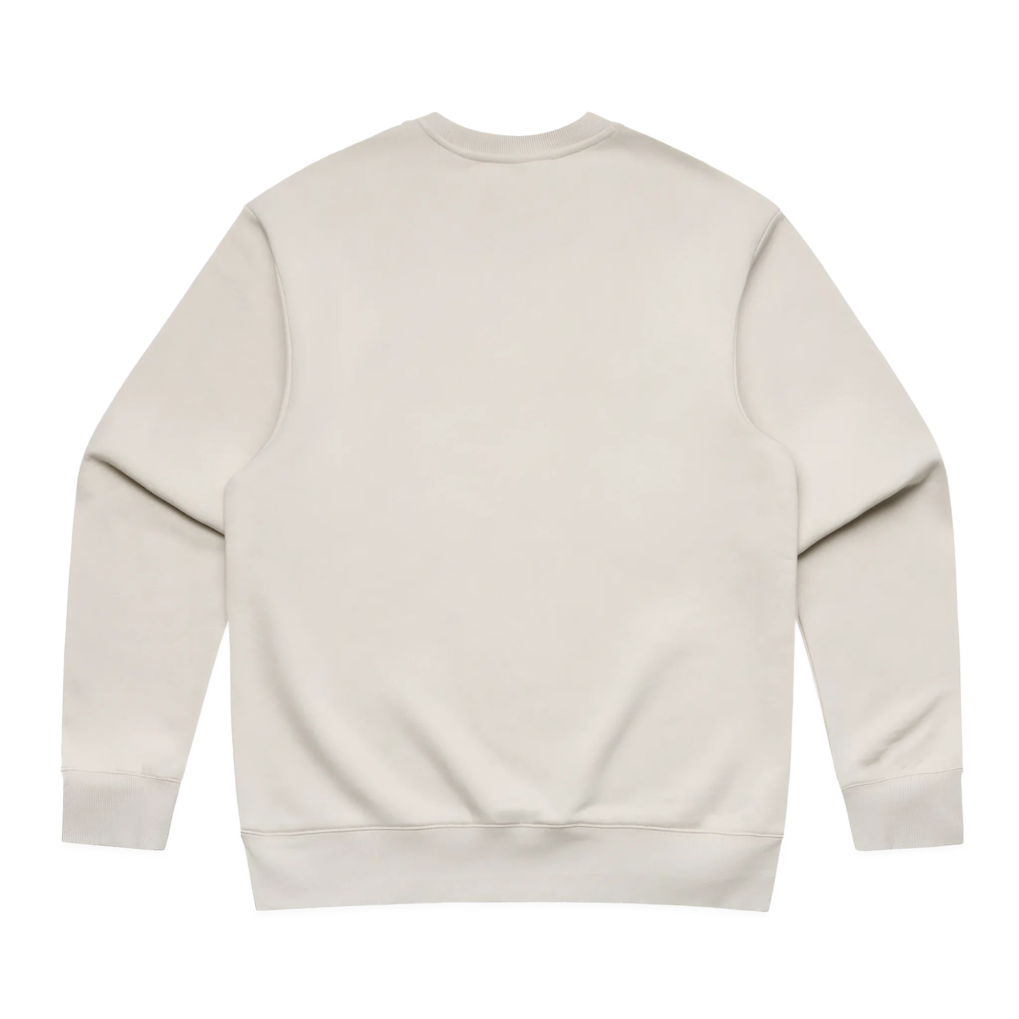 Beige sweatshirt on a white background