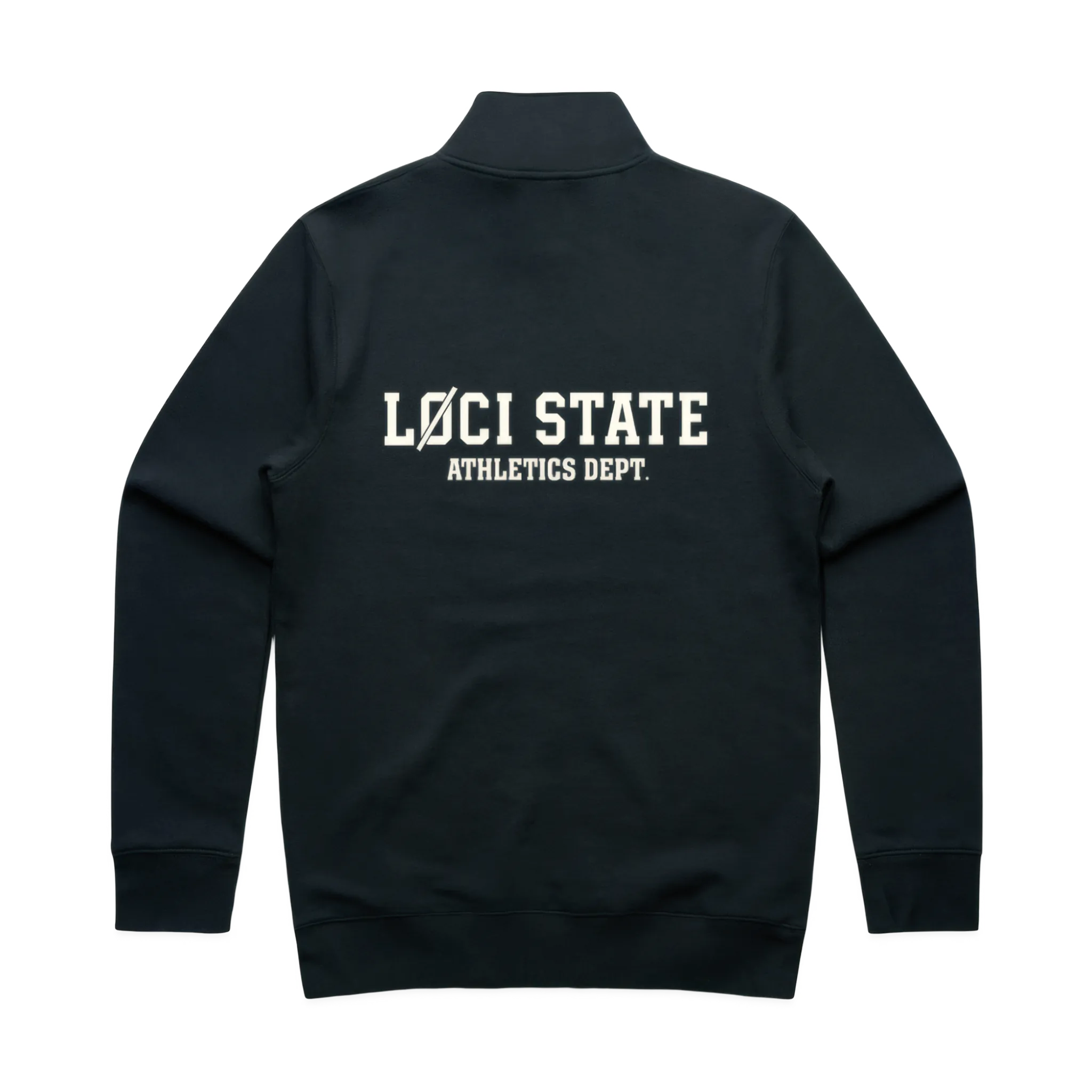 LØCI STATE HALF ZIP SWEATER - NAVY