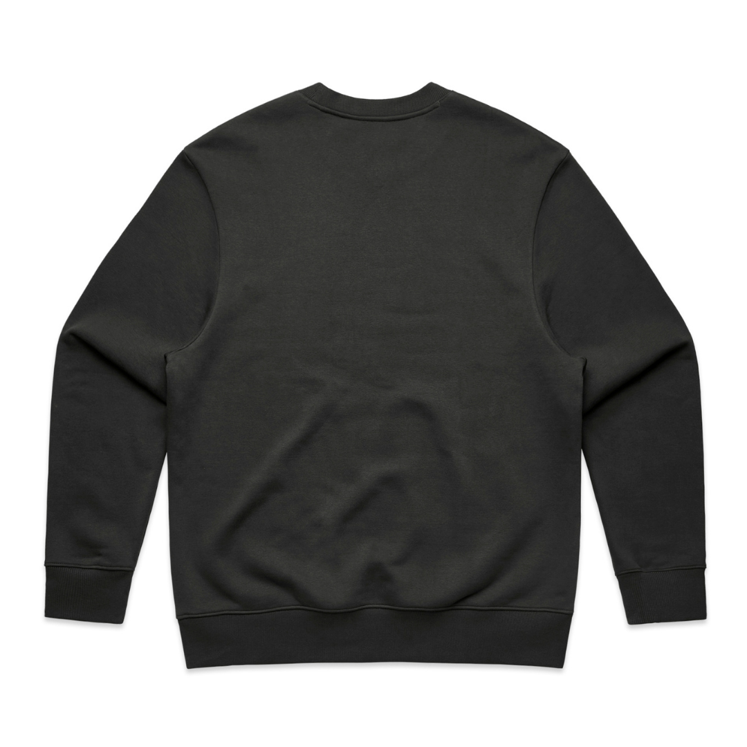 Black sweatshirt on a white background