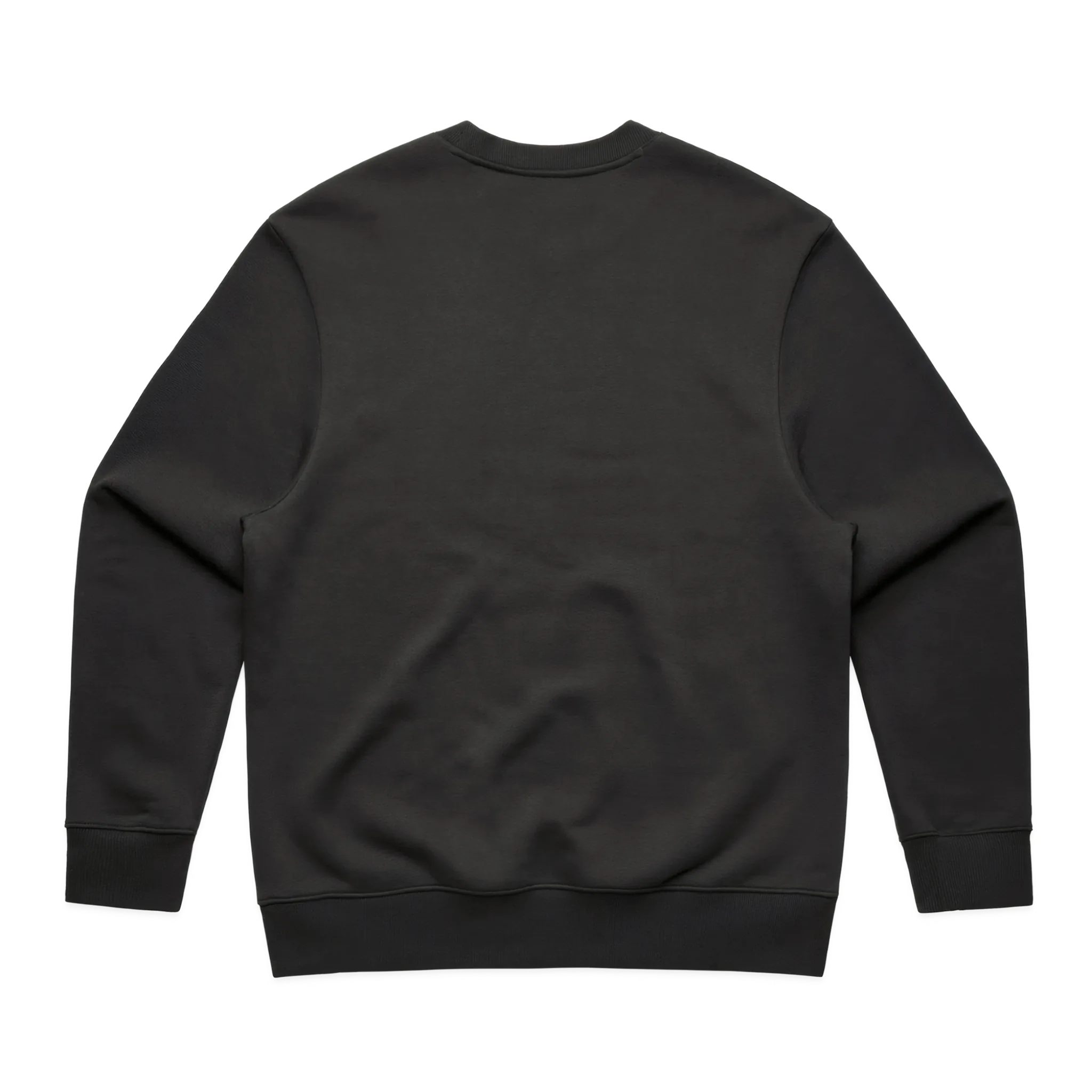 Black sweatshirt on a white background