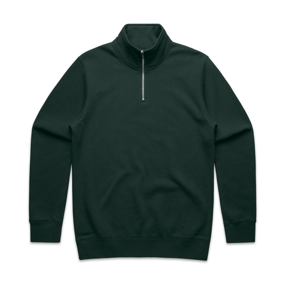LØCI STATE HALF ZIP SWEATER - PINE GREEN