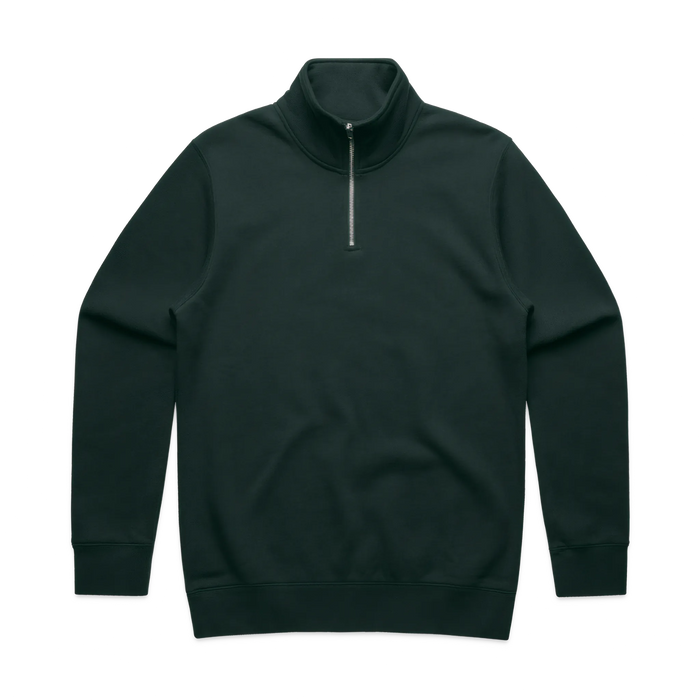 LØCI STATE HALF ZIP SWEATER - PINE GREEN