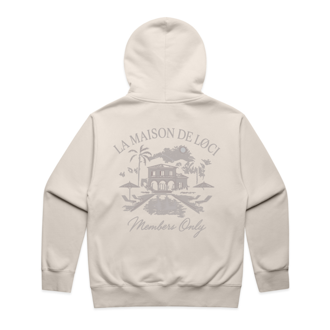 LA MAISON ZIP HOODIE - BONE