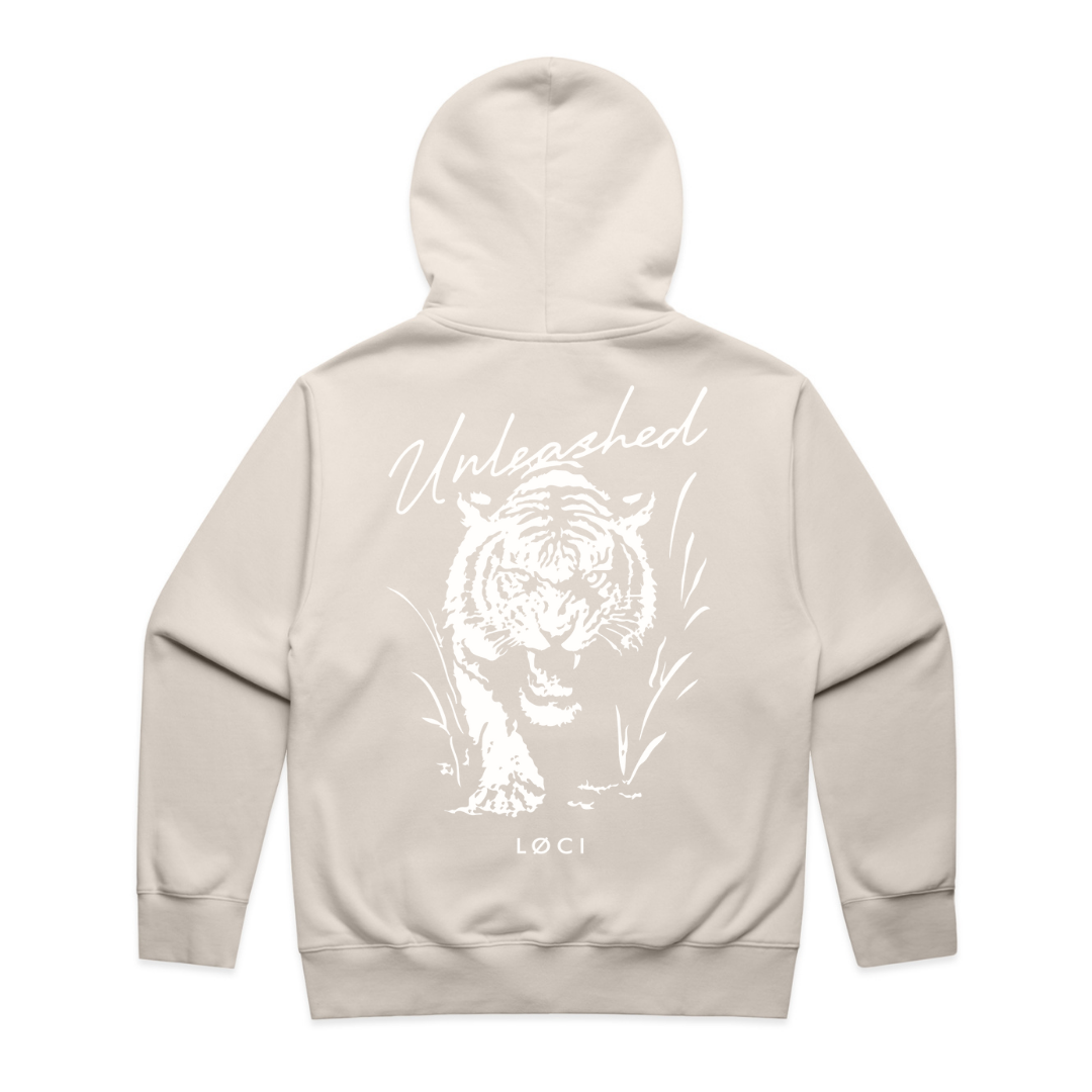 UNLEASHED ZIP HOODIE - BONE