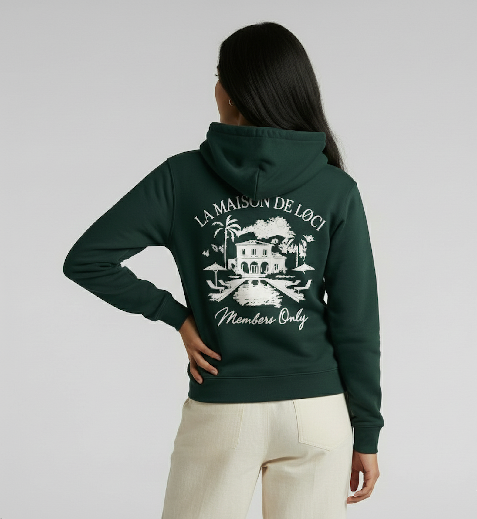 LA MAISON HOODIE - PINE GREEN