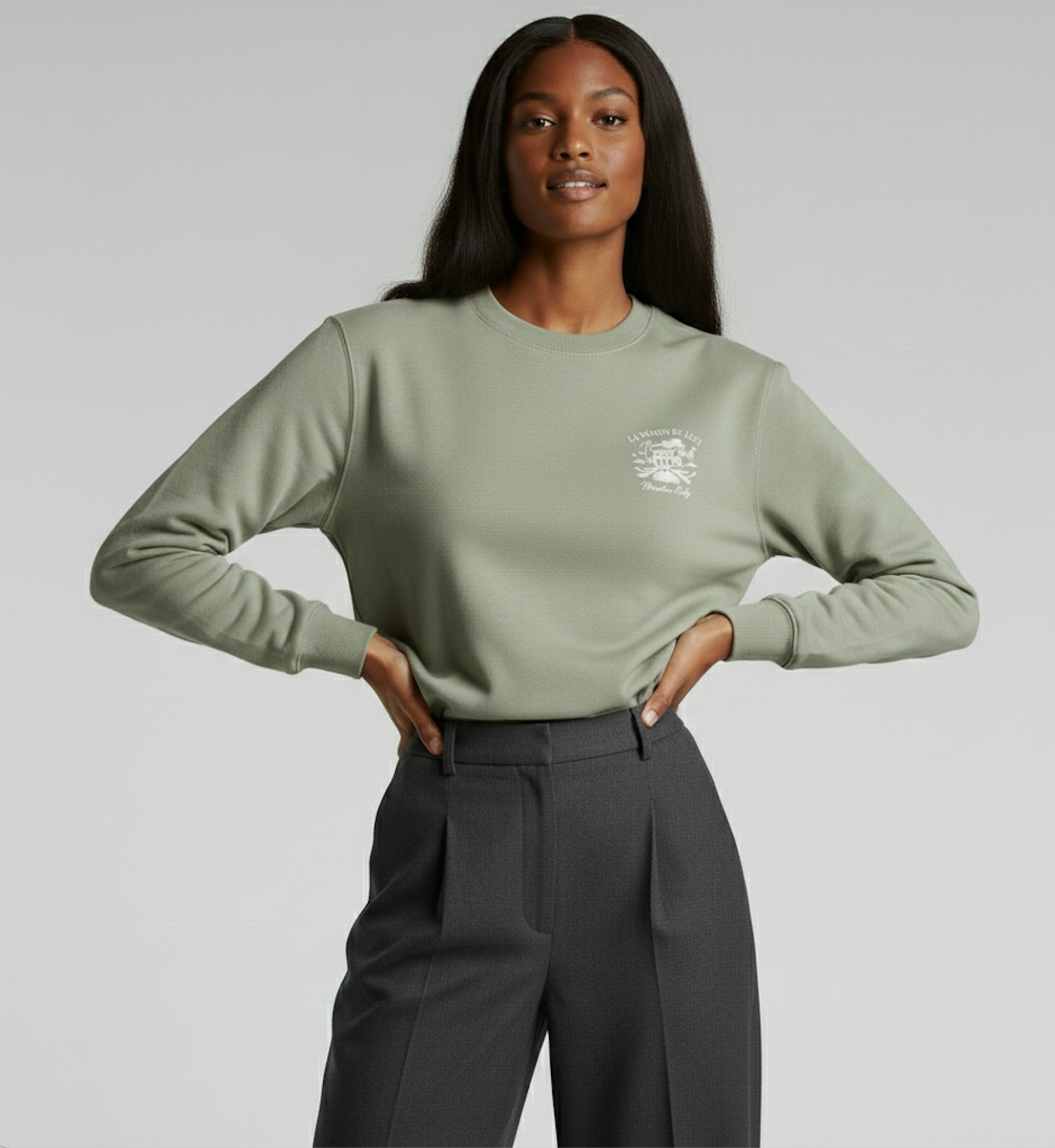 LA MAISON WOMEN'S SWEATER - EUCALYPTUS