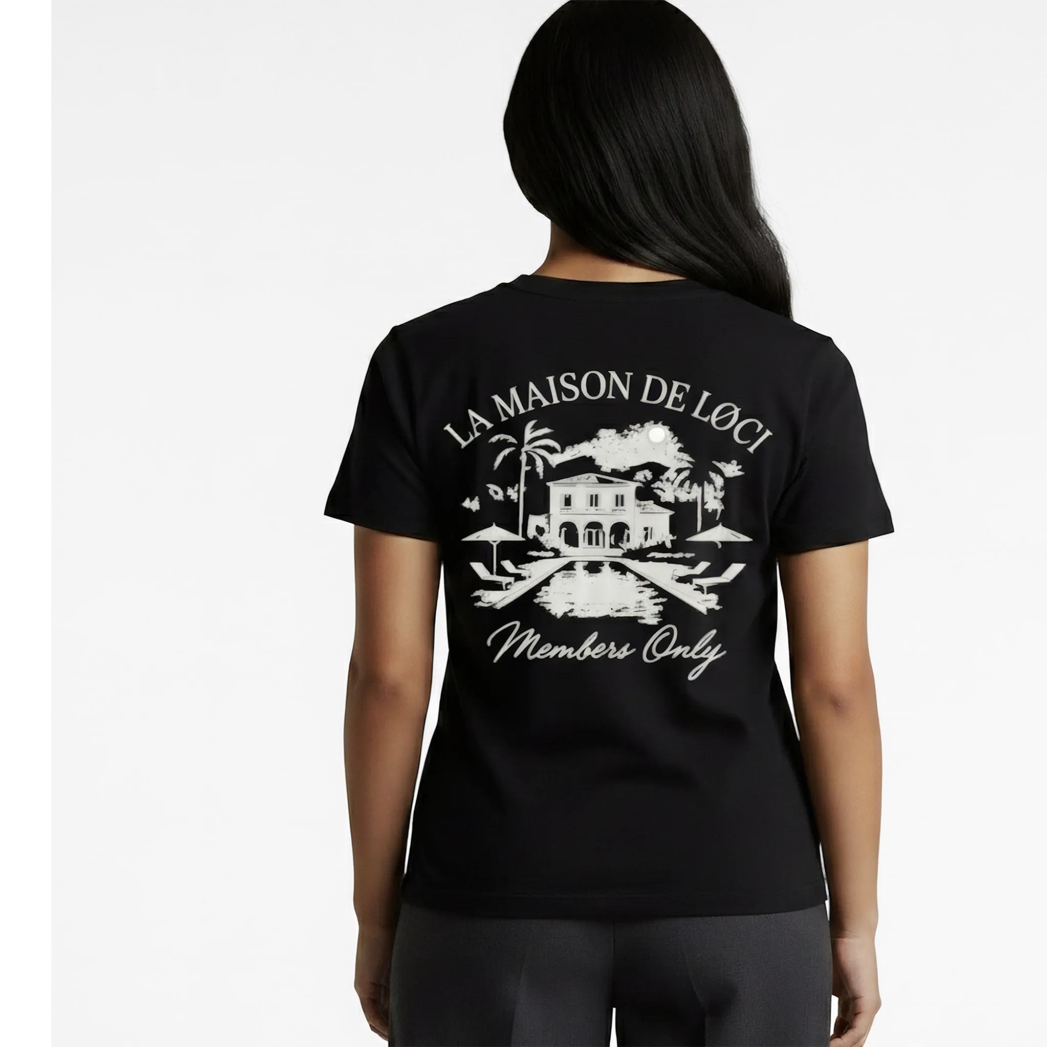 LA MAISON WOMEN'S T-SHIRT - VINTAGE BLACK