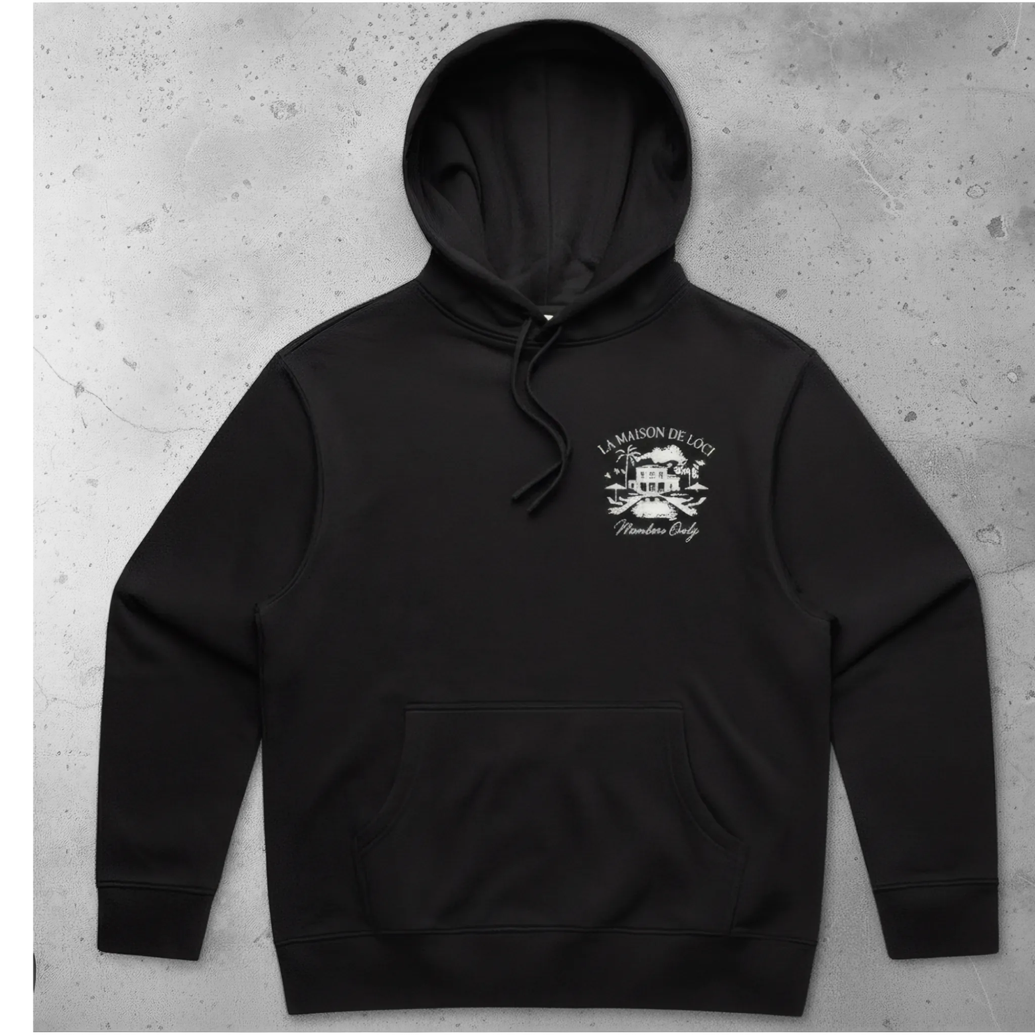 LA MAISON HOODIE - BLACK