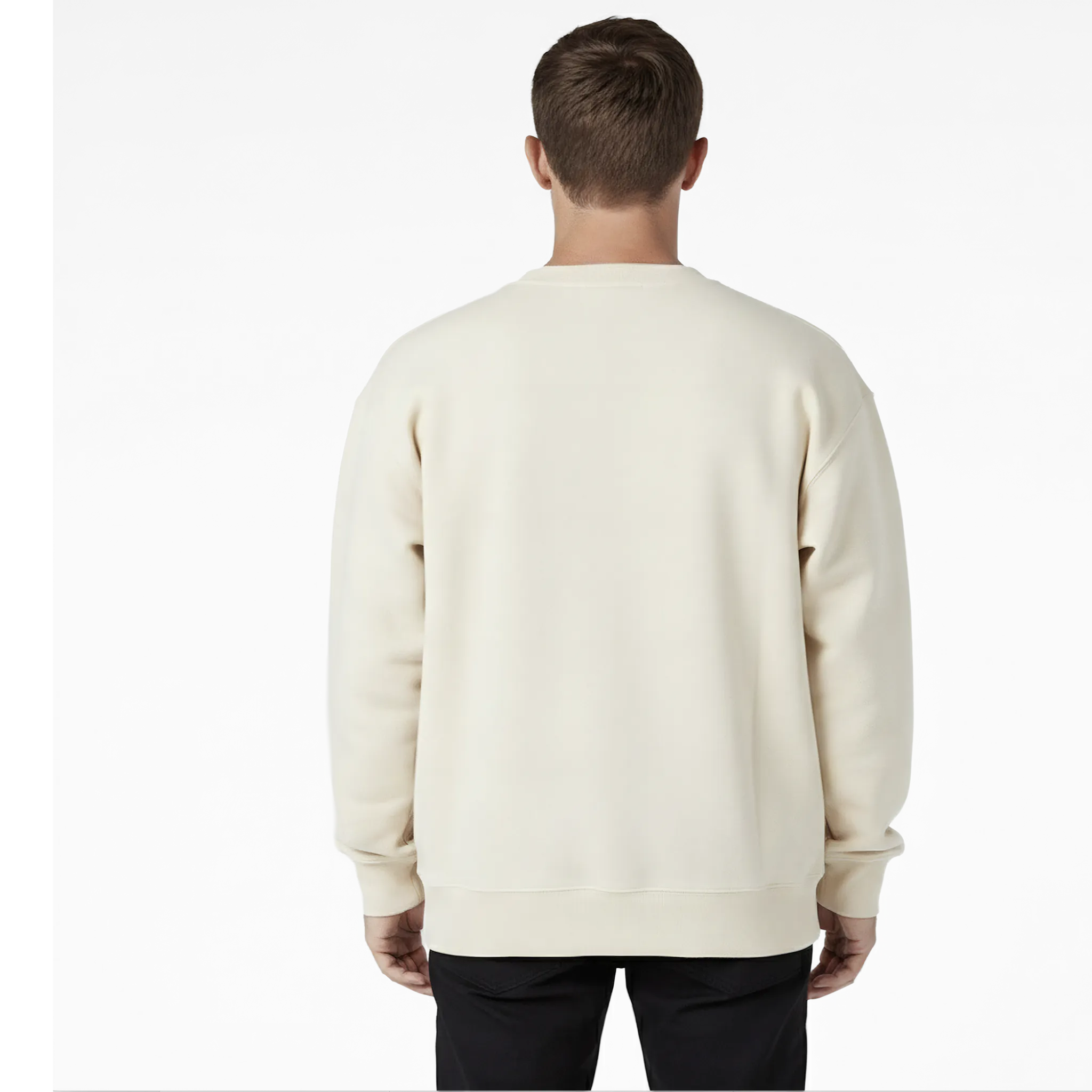 FLOWERS MEN'S SWEATER - ECRU
