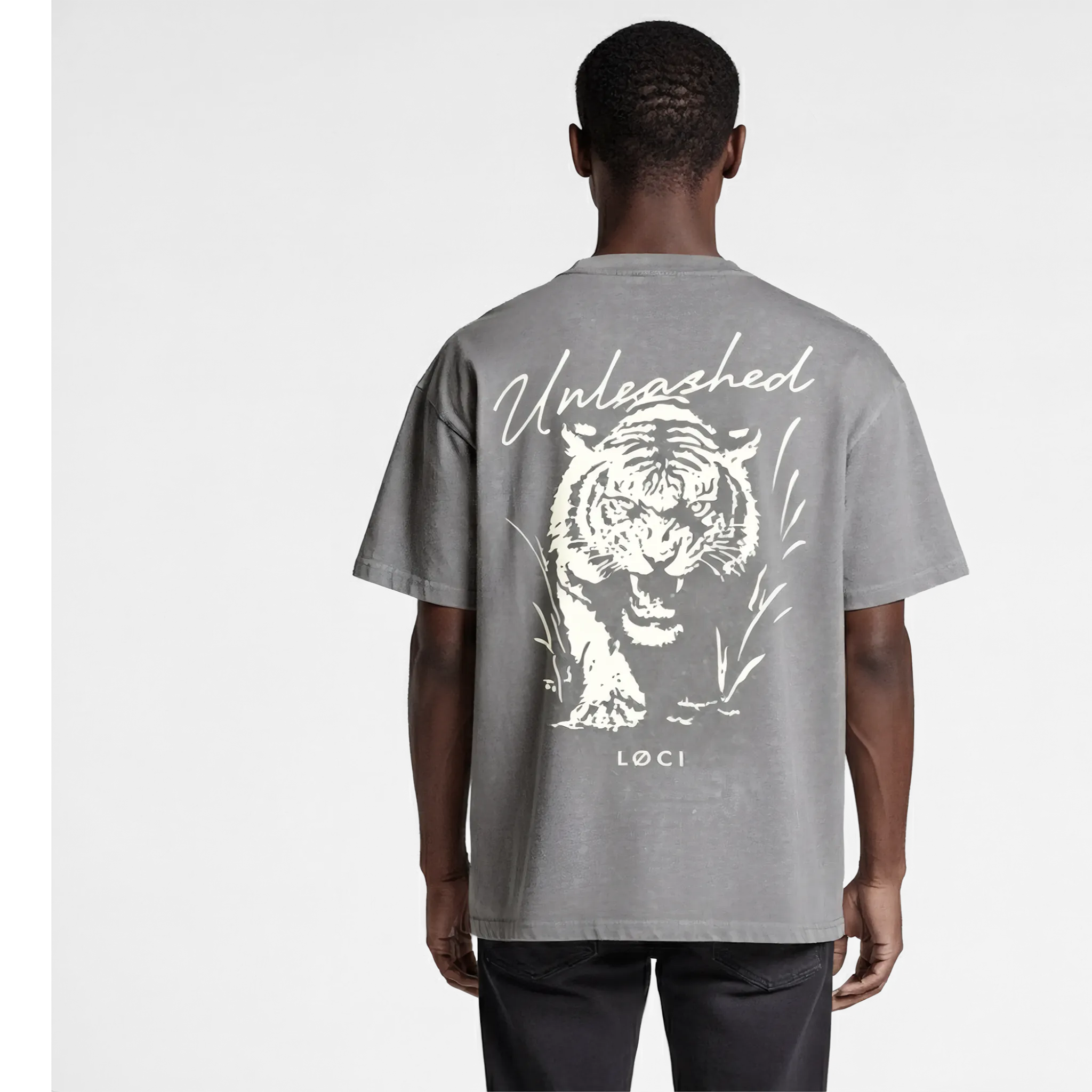 UNLEASHED MEN'S T-SHIRT - GREY STONE