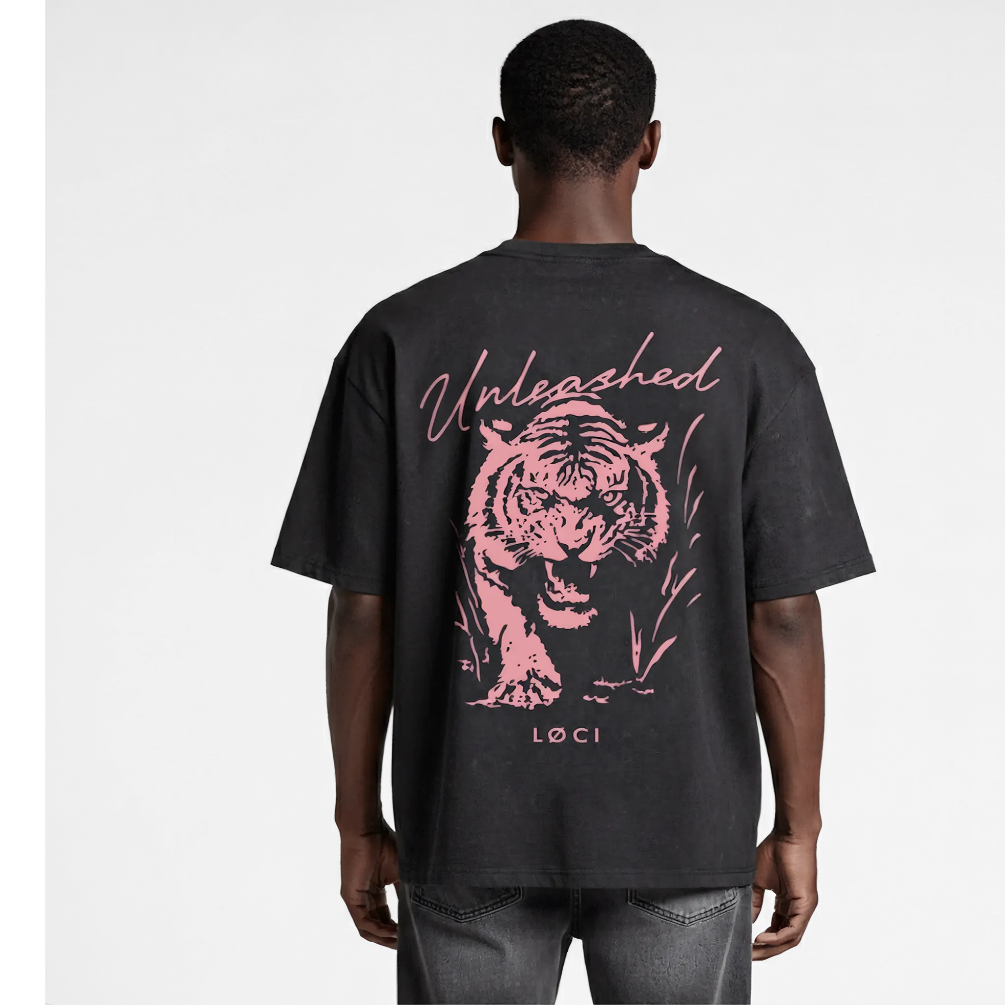 UNLEASHED MEN'S T-SHIRT - BLACK STONE