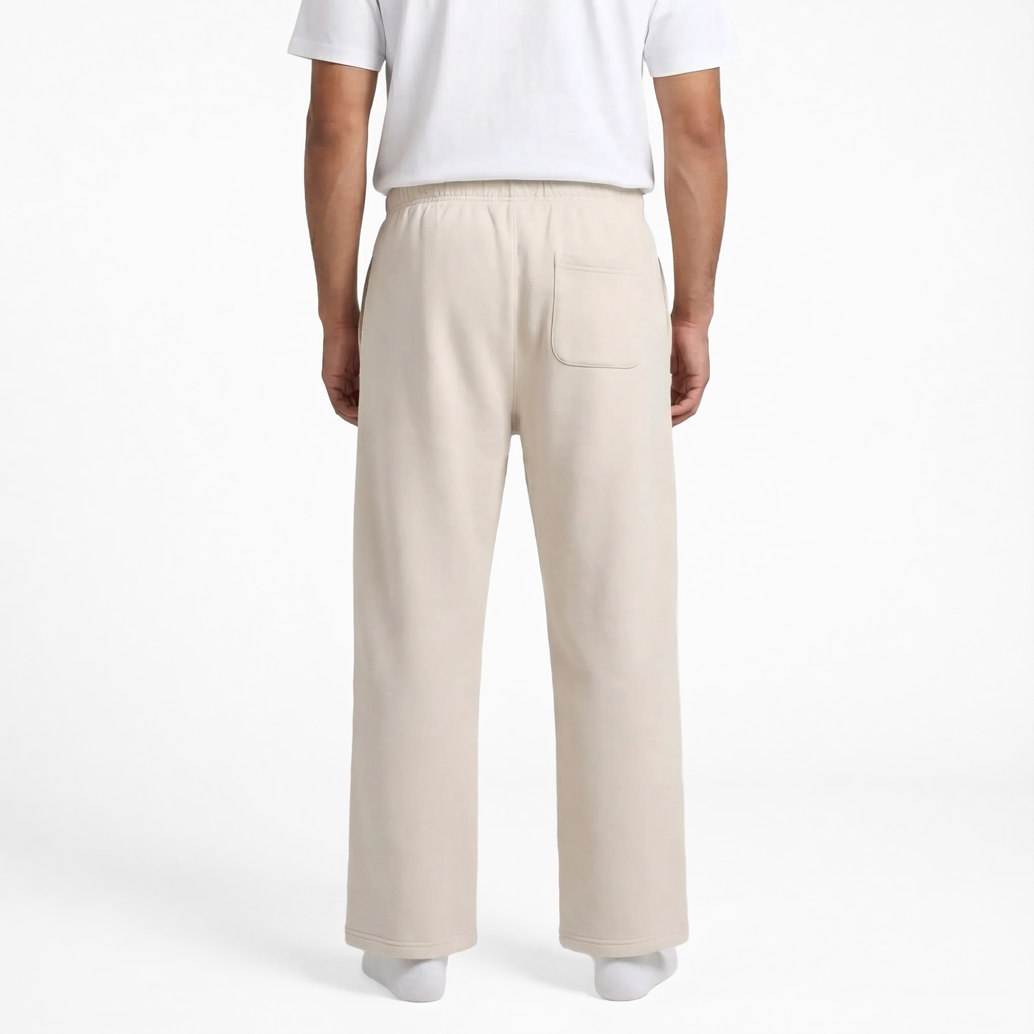 BASE MEN'S CUFFLESS SWEATPANTS - BONE
