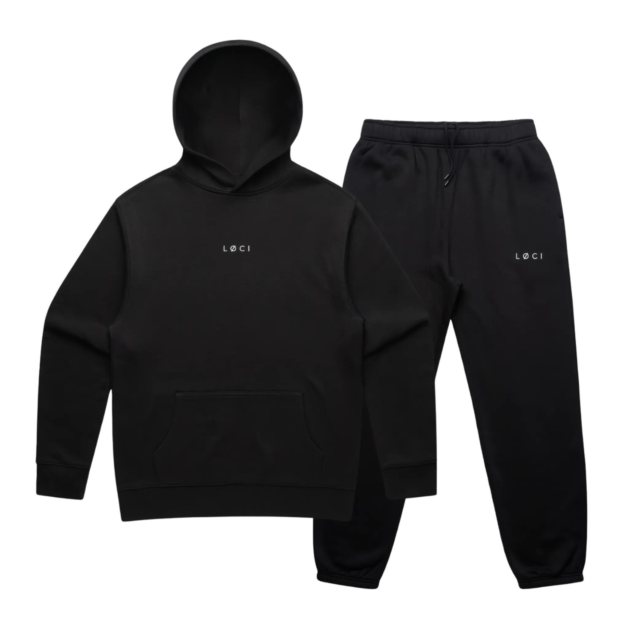BASE MEN'S HOODIE SET - BLACK