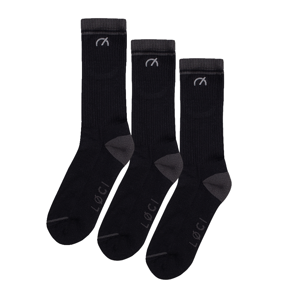 Stripe Cushioned Crew Socks 3-Pack