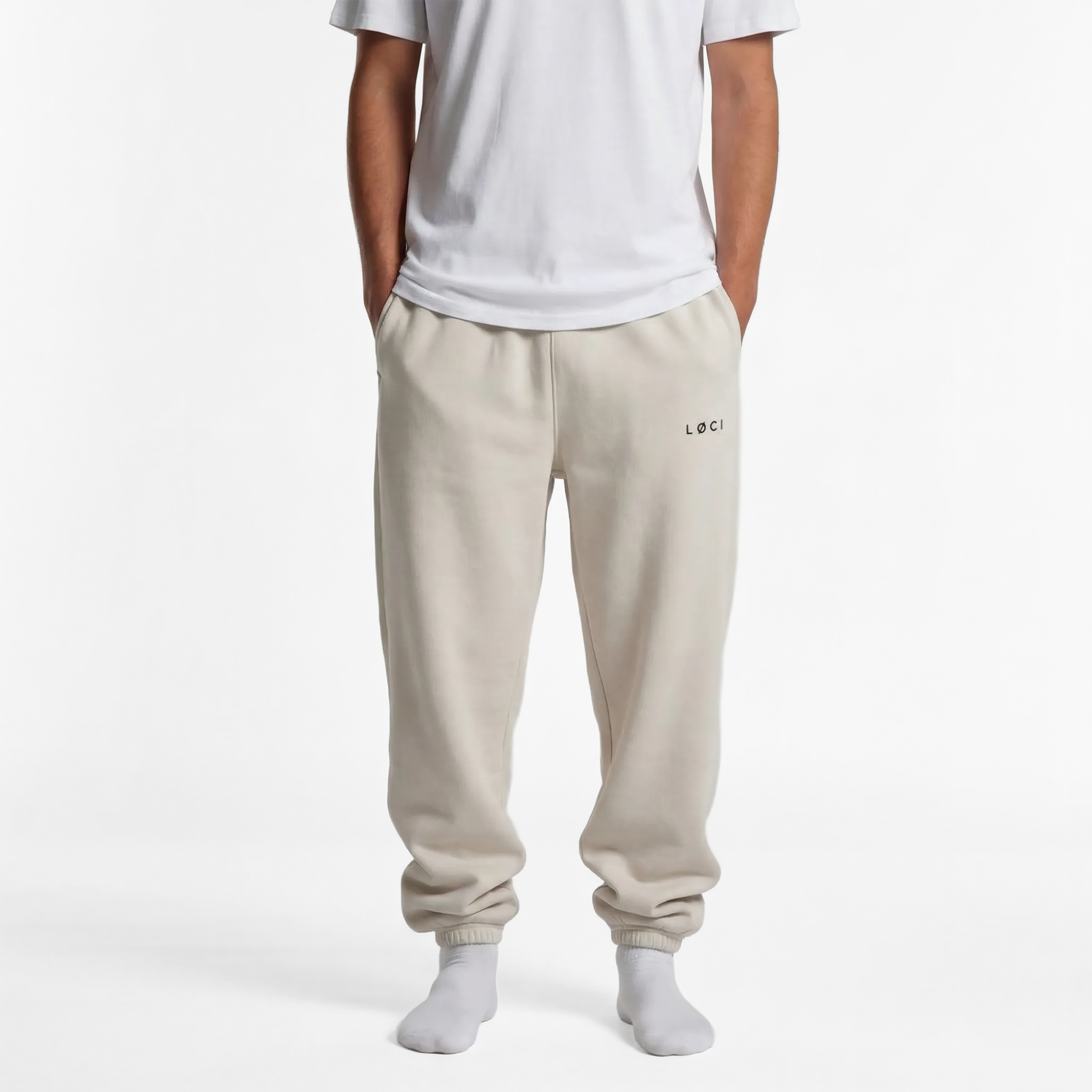 BASE MEN'S SWEATPANTS - VINTAGE BONE