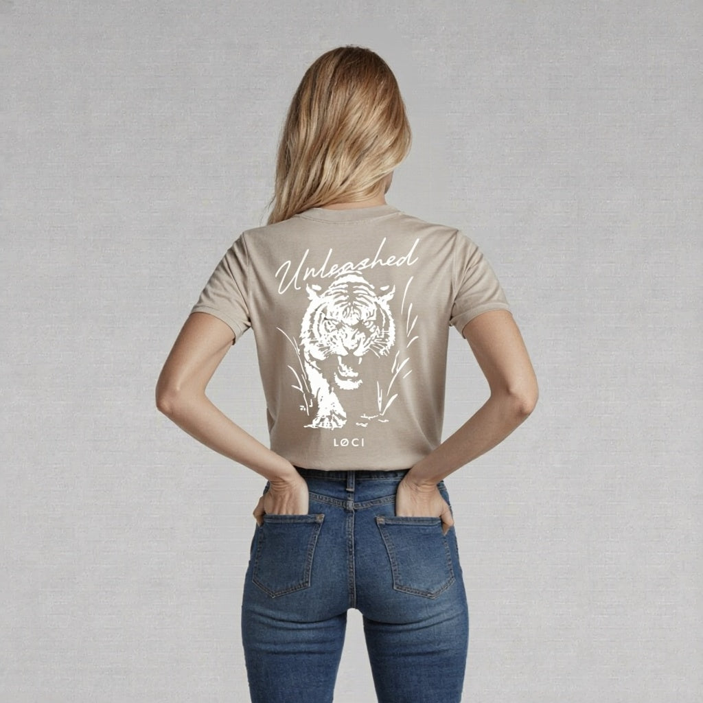 UNLEASHED WOMEN'S T-SHIRT - VINTAGE BONE
