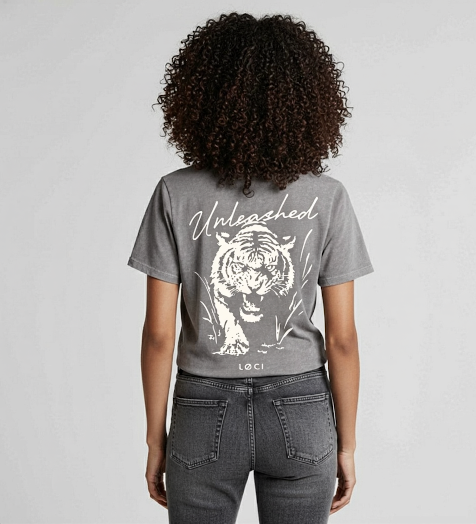 UNLEASHED WOMEN'S T-SHIRT - GREY STONE