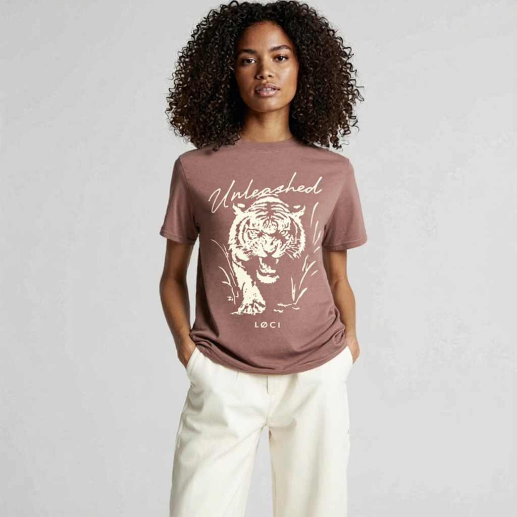 UNLEASHED X WOMEN'S  T-SHIRT - VINTAGE PINK