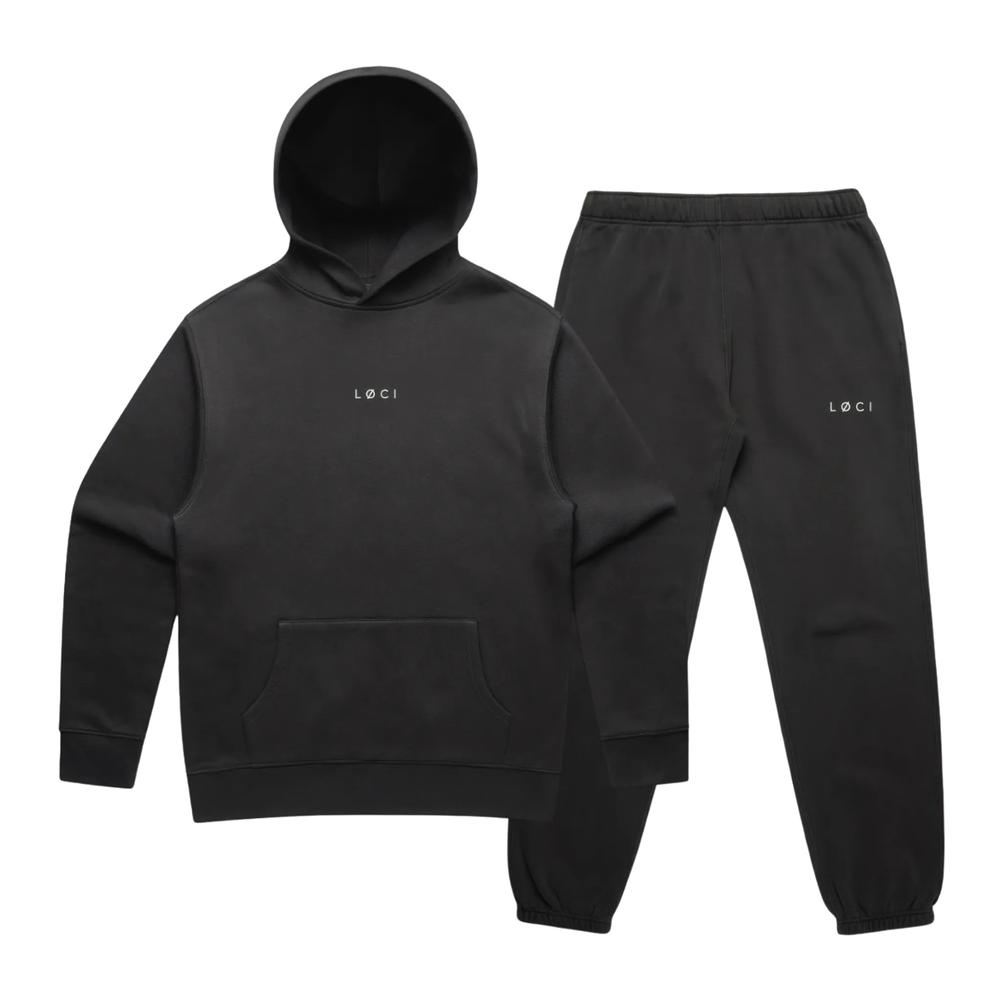 BASE MEN'S HOODIE SET - VINTAGE BLACK